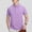 Purple, variant on Men's Polo Shirts 4XL Big And Tall Under $10 Solid-Color Casual Button Short Sleeve Turndown Collar Blouse Shirt