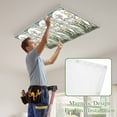 thumbnail image 4 of Green Spring Botanical Magnetic Fluorescent Light Covers for Ceiling Lights 2x4 Feet, Summer Butterfly Vintage Office Classroom Kitchen Drop Ceiling Light Covers Lighting Filters Shade Panel 2 Packs, 4 of 9