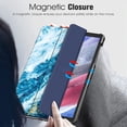 thumbnail image 5 of Fintie Slim Case for Samsung Galaxy Tab A7 Lite 8.7 inch 2021 Model (SM-T220/T225/T227), Ultra Thin Lightweight Hard Back Shell Tri-Fold Stand Cover, Sandy Wave, 5 of 8