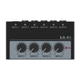 thumbnail image 1 of -01 4 Channel Mixer 4 Input 1 Output DC 5V Portable Mini Audio Mixer 4 Channels Mixers Mixing Console US Plug, 1 of 9