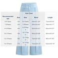 thumbnail image 4 of Falkdiz Girls Warm Fleece Sweatpants Sport Open Bottom Pockets Winter Pantalones Casual Wide Leg Relaxed fit Pants for Girls , Blue , Size: 12-13Years, 4 of 9