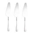 thumbnail image 1 of 3x Cake Pizza Knife, Cake Server Pie Holder Transfer Triangular Spade Spatula Serrated Edge, Pizza Spatula Cheese Spatula Baking Tool, Silver, 1 of 6