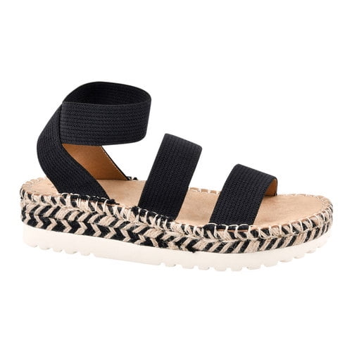 white mountain ankle strap sandals