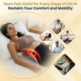 thumbnail image 3 of Adjustable Back Stretcher for Lower Back Pain Relief, Lumbar Spine Stretcher & Back Decompression Device, Multi-Level Back Arch Stretching Board for Sciatica, Scoliosis, Spinal Traction, 3 of 5