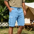 thumbnail image 5 of Trgacdwlo Men Cargo Shorts Breathable Men's Athletic Shorts Hiking Running Quick Dry Elastic Waist Mens Shorts Casual with Pocket, 5 of 8