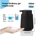 thumbnail image 4 of LZLINGMEI 1PC Foaming Hand Soap Dispenser Plastic,Modern Minimalist Style for Bathroom & Kitchen Countertop Refillable, 4 of 7