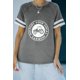 thumbnail image 4 of ABPHQTO Camiseta gris con gráfico estampado Support Your Local Farmers Car para mujer, 4 of 5