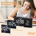 thumbnail image 2 of Sleek Bedside Alarm Clock Radio: Dual Display, USB Port & Sleep Timer & FM radio, 2 of 12