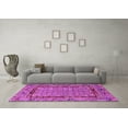 thumbnail image 3 of Ahgly Company Indoor Round Oriental Pink Industrial Area Rugs, 8' Round, 3 of 4