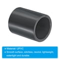 thumbnail image 4 of Unique Bargains UPVC Pipe Fitting 25mm Socket, 2 Pack Straight Coupling, Dark Grey, 4 of 5
