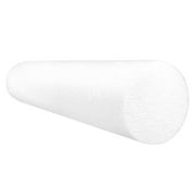 CanDo Jumbo White PE Foam Rollers for Exercise, Fitness, Muscle Restoration, Massage Therapy, Sport Recovery and Physical Therapy for Home, Clinics, Professional Therapy