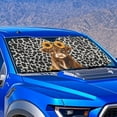 thumbnail image 2 of KUIFORTI Highland Cow Sun Shade for Car Windshield Foldable Sun Shield for Car Windshield, Sunflower Leopard Sunshade for SUV, Big Sedan, Van, Hatchback, 2 of 6
