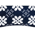 thumbnail image 3 of Navy Tile Needlepoint Accent Pillow, 3 of 4