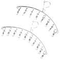 thumbnail image 4 of Monyance sock dryer hanger 2pcs Clothes Drying Rack with 8/10 Clips for Towels and Diapers(15.75X7.09X1.18Inches), 4 of 11