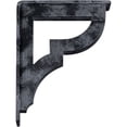 thumbnail image 6 of Ekena Millwork 2"W x 7 1/2"D x 10"H Bradford Wrought Iron Bracket, (Triple center brace), Antiqued Pewter, 6 of 10
