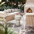 thumbnail image 2 of Charra Faux Travertine Indoor/Outdoor Side Table, 2 of 4