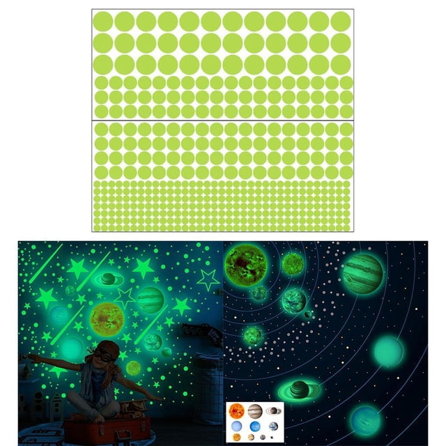 Adhesivo de pared luminoso Macarena calcomanías autoadhesivas 407 piezas