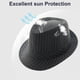 thumbnail image 4 of Sombrero de verano retro a rayas para hombre y mujer, con circunferencia de 56-58 cm, para exteriores, protector solar, estilo jazz, 4 of 5