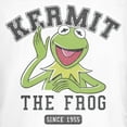 thumbnail image 2 of Junior's The Muppets Kermit 1955 Collegiate  Graphic Tee White Medium, 2 of 3
