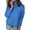 Bright Blue, variant on Zeagoo Women' Turtleneck Sweater Long Sleeve Spilt Hem Casual Knit Pullover Chunky Fall Winter Jumper Top