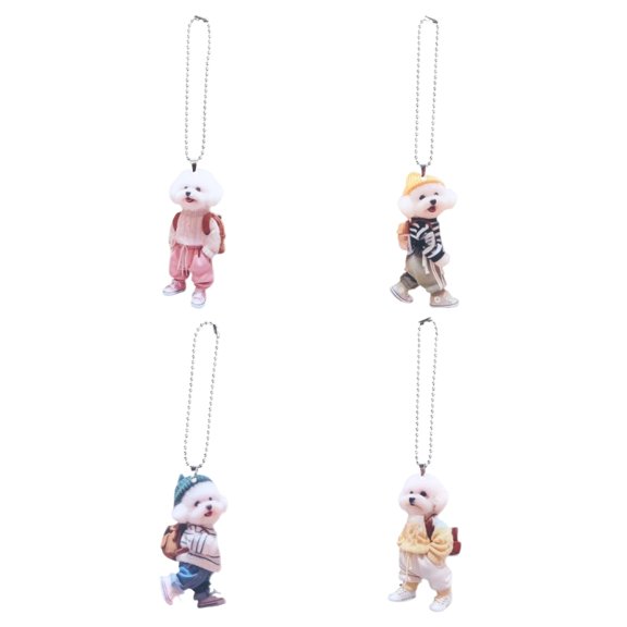 Stylish Pooches Backpack Clip On Accessory for Student and Women Casual Wear