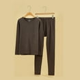 thumbnail image 3 of Ensemble Thermique Décontracté pour Hommes avec Manches Longues et Col Rond, 3 of 8