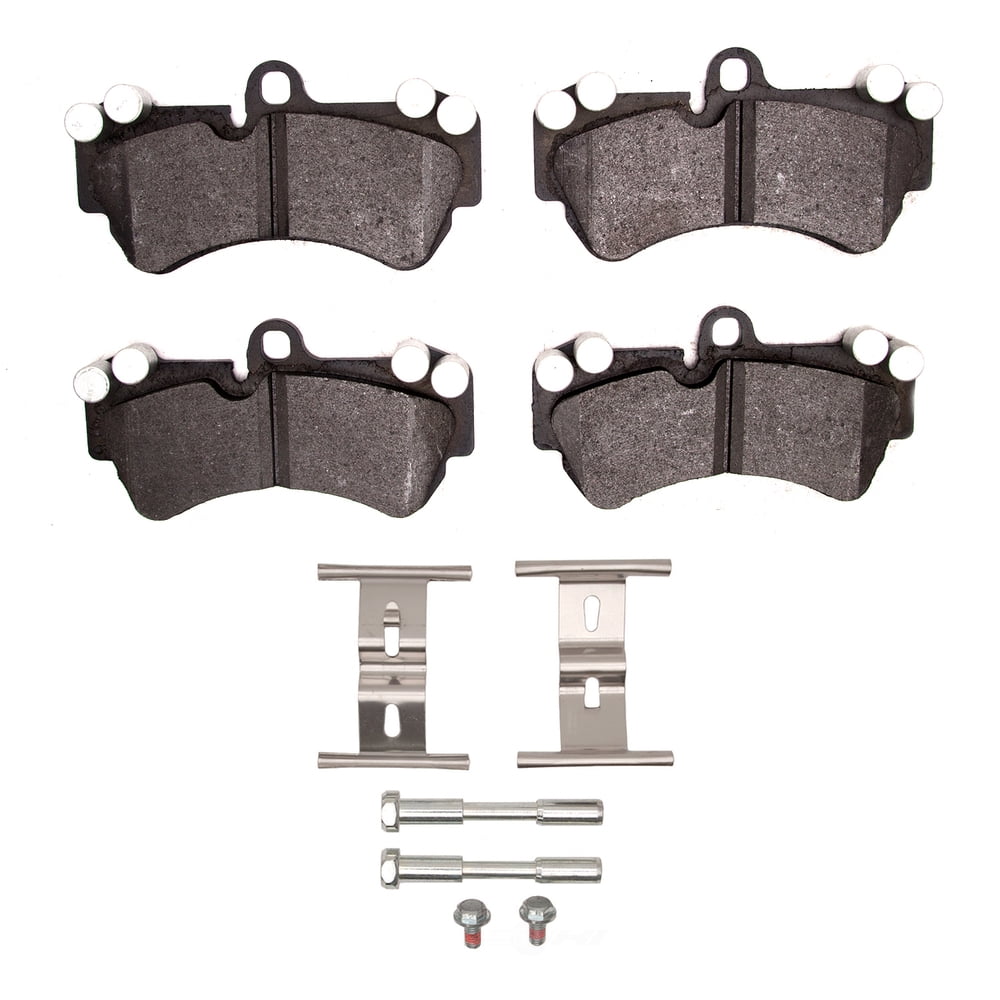 Dynamic Friction Company 1551-1007-01 DFC 5000 Advanced Brake Pads - Low Metallic and Hardware Kit