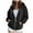 Black, variant on TTUHYWXI Womens Zip Up Hoodies Oversized Lightweight Comfy Cropped Sweatshirts with Pockets for Casual Everyday & Athletic Streetwear (Light Blue, L)