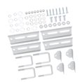 thumbnail image 1 of Doble 4 Sets de 8 Pulgadas litera Sopotes Galvanizado Kit de Soporte Giratorio de Soporte Giratorio Para Traviesas de 3x3 Pulgadas, 1 of 7