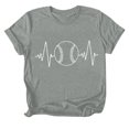 thumbnail image 5 of adviicd T-Shirt Basique pour Femmes T-Shirt d'Été Imprimé Drôle Mignon Graphique Hauts Gris,G, 5 of 5