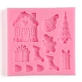 thumbnail image 2 of TIMIFIS Baking Tool Christmas Tree Santa Claus Sled Stick Chocolate Cake Moulds Kitchen Gadgets, 2 of 6