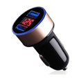 thumbnail image 3 of Matsuzay de pantalla de dígitos para teléfono móvil de coche Adaptador de carga USB Negro Oro Type1 NO1, 3 of 6