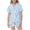 Sky Blue-c, variant on LIIPEE Girls Pajamas Kids Summer Cute Cartoon Graphic Print Flat Collar Short Sleeve Button-Up Shirts And Shorts Sleepwear 2 Piece Set Daily Fashion Comfortable Nightwear,8-9 Years