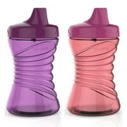 NUK by First Essentials Fun Grips Hard Spout Sippy Cup, 10 oz., 2-Pack (Assorted), Unisex