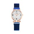 thumbnail image 2 of Resicozy Womens Vintage Watch Dainty Stainless Steel Mesh Quartz Watch Soft Adjustable Resistance and Lightweight for Daily Wear Blue, 2 of 2
