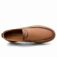 thumbnail image 5 of Men's Casual Loafers Slip On Leather Shoes Comfortable Lightweight Driving Shoes Male Moccasins Classic Penny Loafer Flats Boat Shoes Outdoor Walking Shoes, 5 of 12