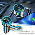 thumbnail image 2 of JUICEASE 120/240W Digital Display Super Fast Charging Car Charger 2USB Portable υъ P5U5, 2 of 6