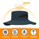 thumbnail image 3 of Sombrero de pescador con sombrilla de poliéster para hombre y mujer, gorro de ala grande impermeable resistente al desgaste para exteriores, 60cm de circunferencia, 3 of 5