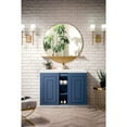 thumbnail image 5 of James Martin Vanities 39.5" Single Vanity Cabinet, Azure Blue w/ White Glossy Composite Countertop, 5 of 5