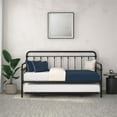 thumbnail image 3 of DHP Locky Metal Daybed with Pop Up Trundle Bed, Twin over Twin, Black, 3 of 26