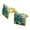 Gold, variant on Eastern Bluebirds Blue Birds Thrush Square Cufflink Set - Silver or Gold