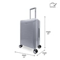 thumbnail image 2 of iFLY Volt 20" Expandable Hardside Spinner Carry-On Luggage, Silver, 2 of 7