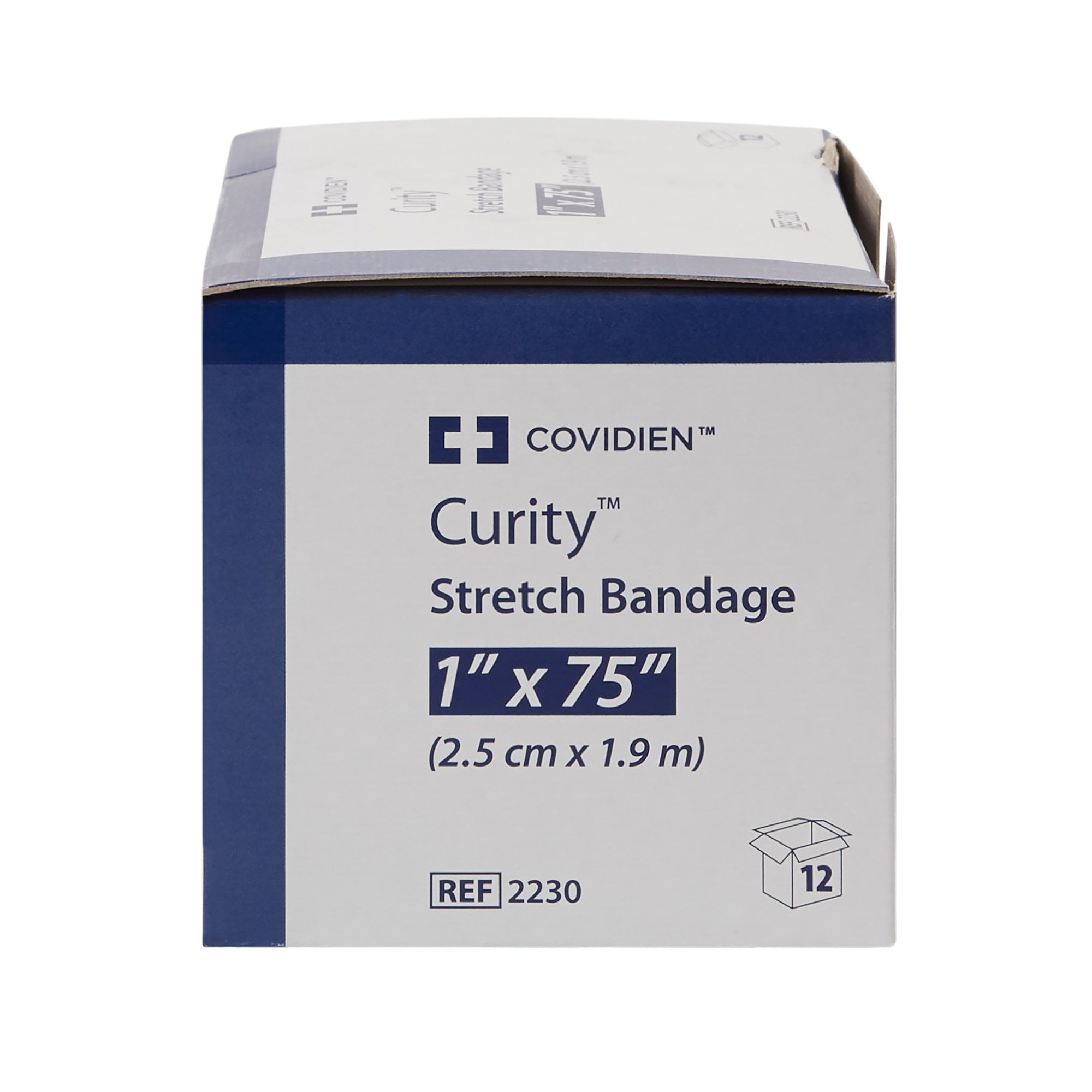 Curity Conforming Bandage, 1-Ply Cotton Wound Wrap, 1 in x 75 in, 12 Count, 8 Packs, 96 Total