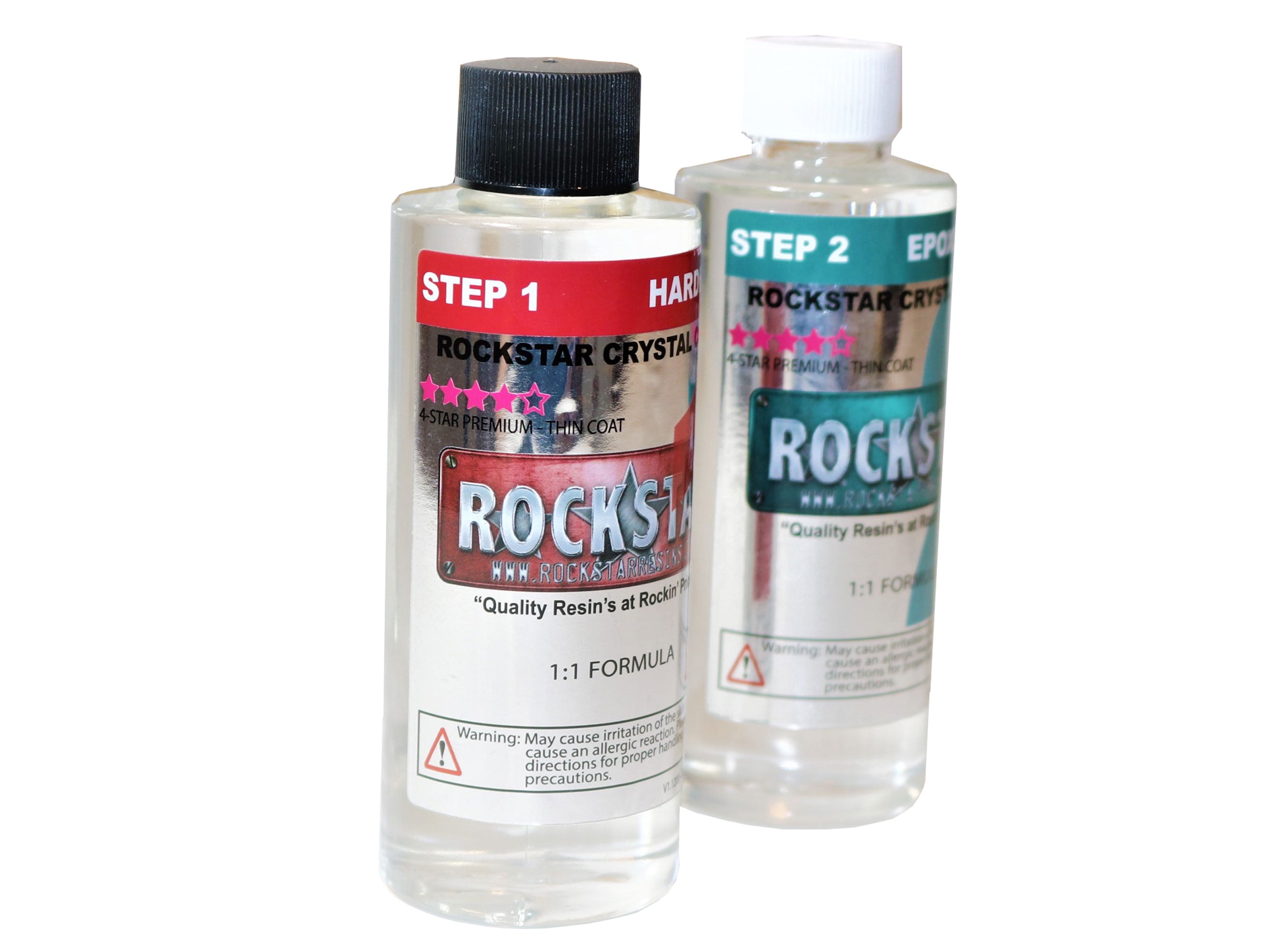 4-Star Crystal Clear Epoxy Resin- 8 OZ Kit (1:1 Mix Ratio)