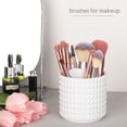thumbnail image 2 of Makeup Brush Holder, 360°Rotating CupLuxury Style Lightweight Make Up Brushes Container for Vanity and Bathroom 5 Slot Makeup Brushes, Diamond-White, 2 of 7