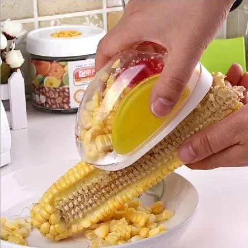 Hot New Practical Corn Peeler Tool - Stainless Steel Corn Kernel Stripper with Ergonomic Handle, Efficient Corn Cob Remover for Kitchen Cooking & BBQ Prep