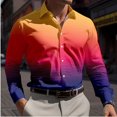thumbnail image 1 of Camisa informal con estampado de cebra y estampado de leopardo para hombre, moda , con estampado 3D, estilo urbano, con solapa, manga larga, elástica, talla 6XL, 1 of 6