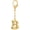 Letter B, variant on Initial Letter Keychain for Women Chunky Gold Bubble Letter Bag Charm Purse Charm Personalized Keyrings Accessories