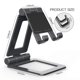 thumbnail image 3 of Soporte para Tablet, Soporte de Aluminio, Ángulo Libre, Compatible, 5 - 12,9 pulgadas, Compatible con smartphones y tablets Negro, 3 of 5