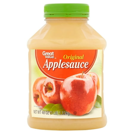 Great Value Original Applesauce, 48 oz